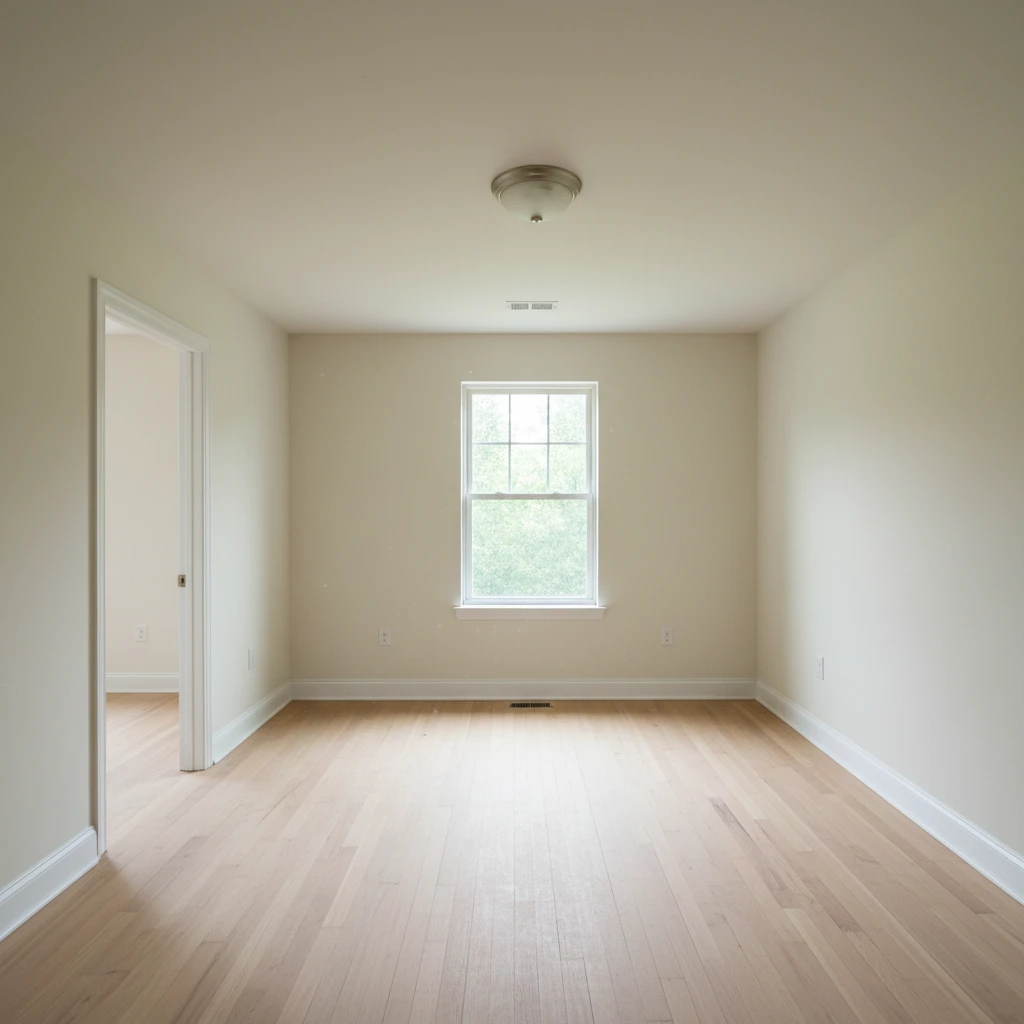 Empty 2 BHK apartment cleaned before occupancy in Hyderabad